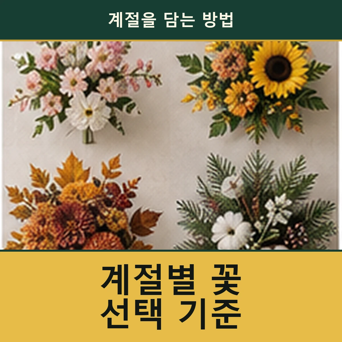 계절별 꽃을 고를 때 수급과 관리까지 보는 기준 안내 이미지