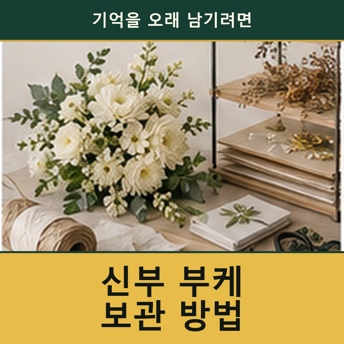 신부 부케 보관, 예식 직후 결정해야 할 것들 안내 이미지